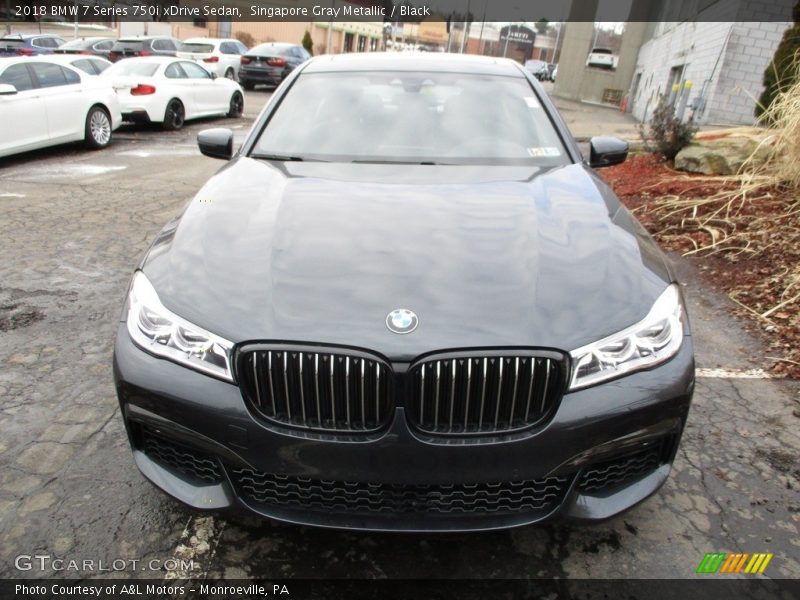 Singapore Gray Metallic / Black 2018 BMW 7 Series 750i xDrive Sedan