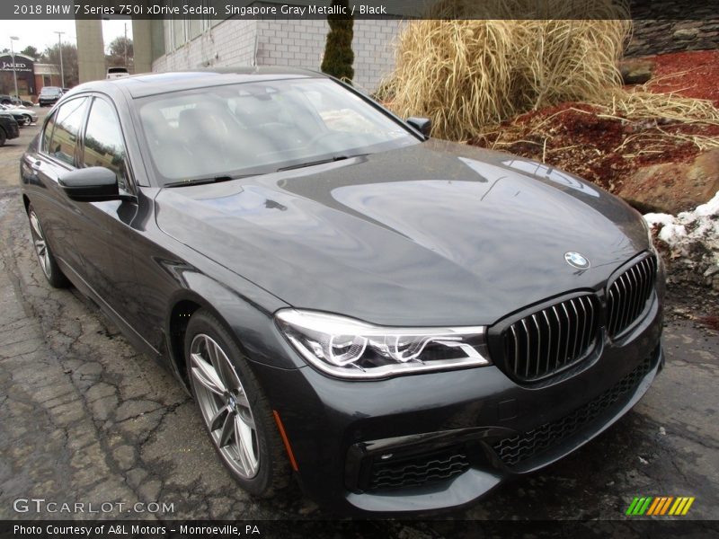 Singapore Gray Metallic / Black 2018 BMW 7 Series 750i xDrive Sedan