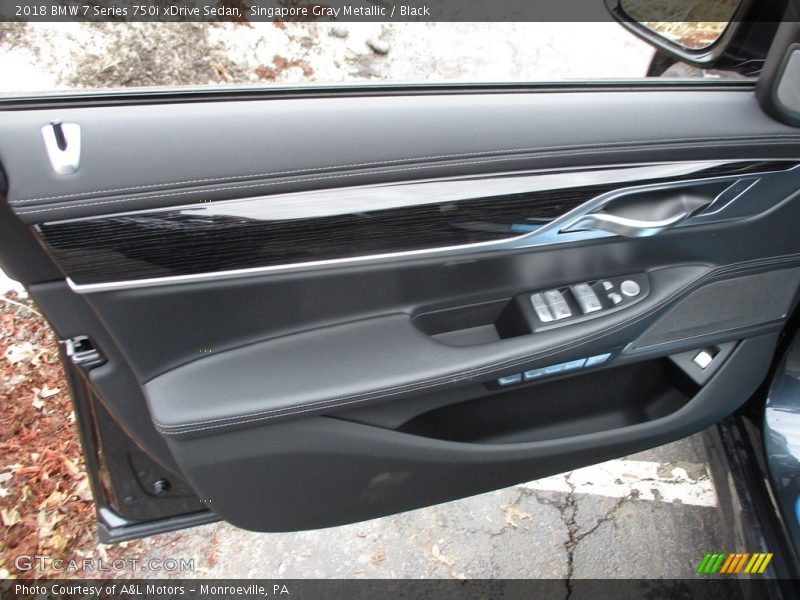 Singapore Gray Metallic / Black 2018 BMW 7 Series 750i xDrive Sedan