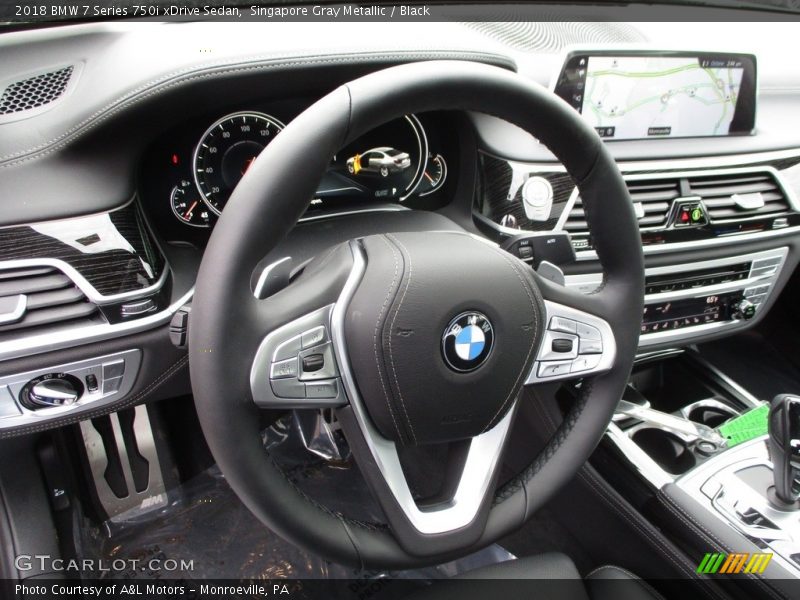 Singapore Gray Metallic / Black 2018 BMW 7 Series 750i xDrive Sedan