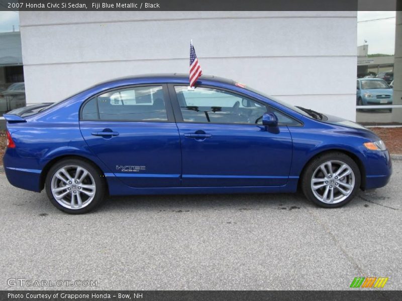 Fiji Blue Metallic / Black 2007 Honda Civic Si Sedan