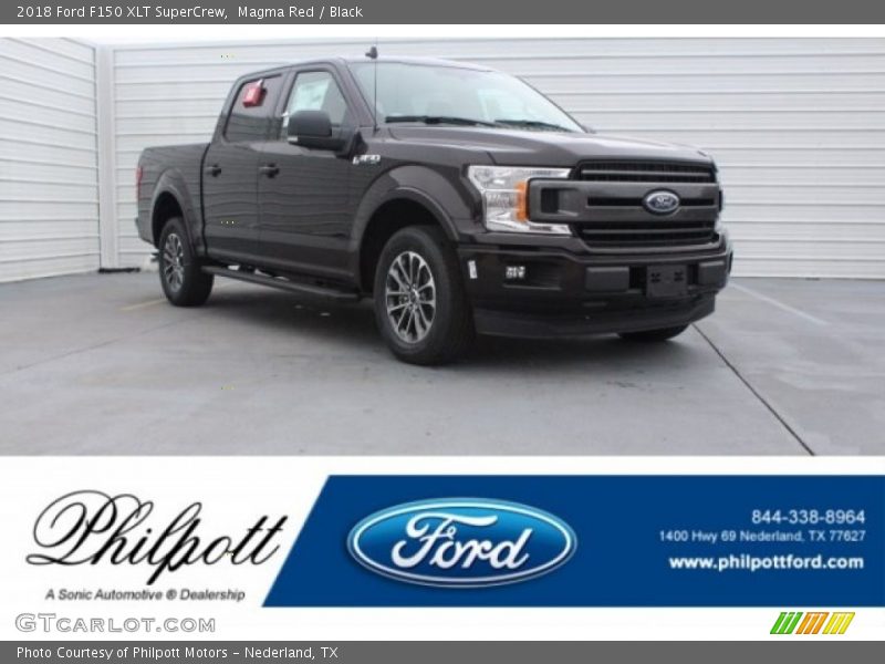 Magma Red / Black 2018 Ford F150 XLT SuperCrew