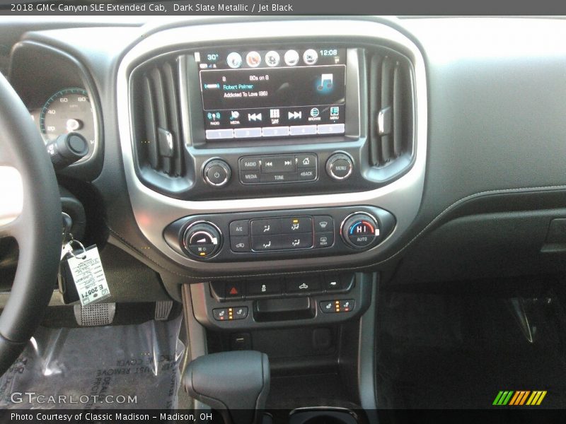 Dark Slate Metallic / Jet Black 2018 GMC Canyon SLE Extended Cab