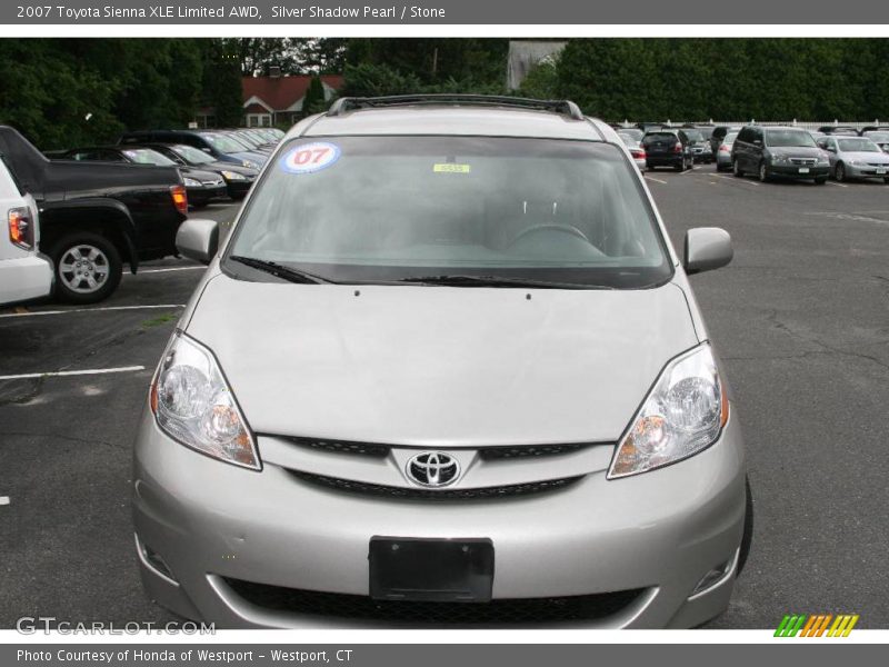 Silver Shadow Pearl / Stone 2007 Toyota Sienna XLE Limited AWD