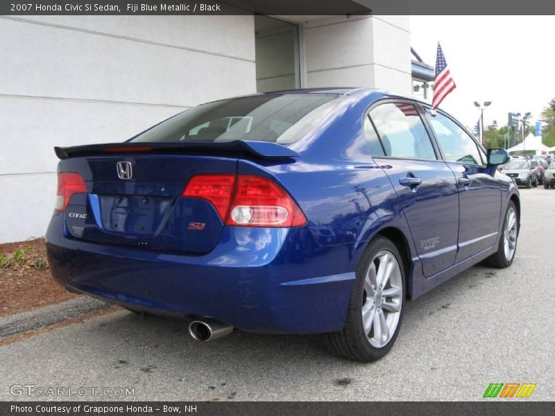 Fiji Blue Metallic / Black 2007 Honda Civic Si Sedan