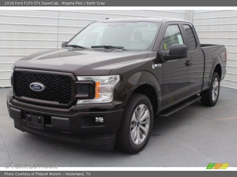 Magma Red / Earth Gray 2018 Ford F150 STX SuperCab