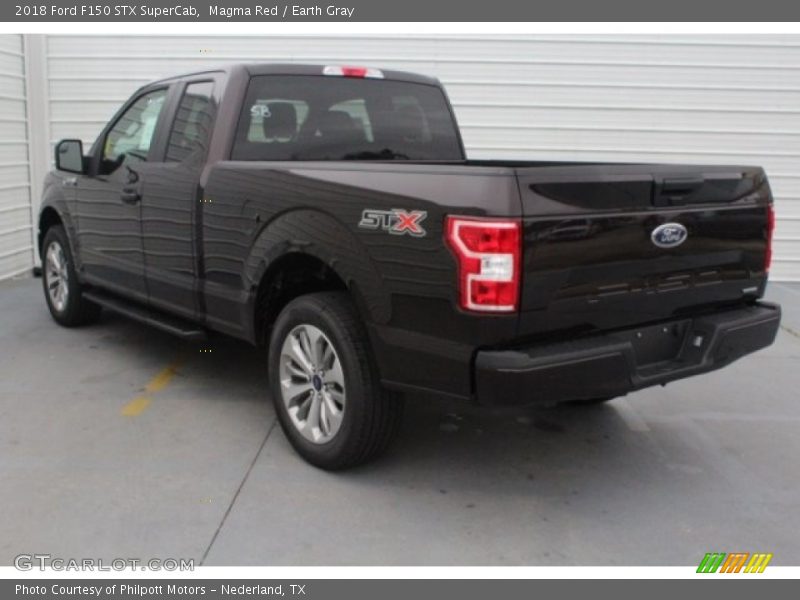Magma Red / Earth Gray 2018 Ford F150 STX SuperCab