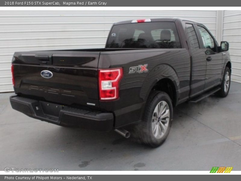 Magma Red / Earth Gray 2018 Ford F150 STX SuperCab