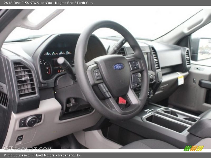 Magma Red / Earth Gray 2018 Ford F150 STX SuperCab