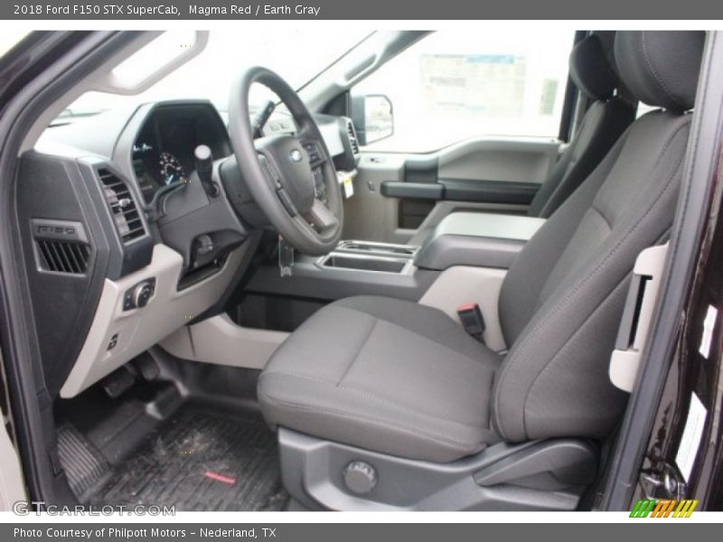 Magma Red / Earth Gray 2018 Ford F150 STX SuperCab
