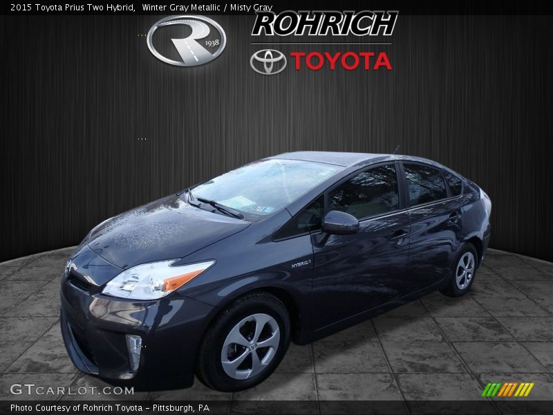 Winter Gray Metallic / Misty Gray 2015 Toyota Prius Two Hybrid