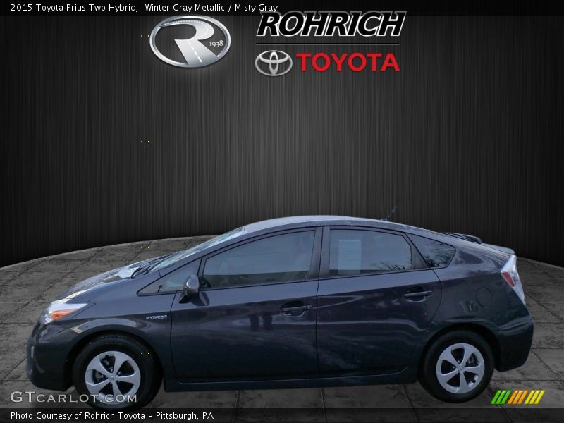 Winter Gray Metallic / Misty Gray 2015 Toyota Prius Two Hybrid