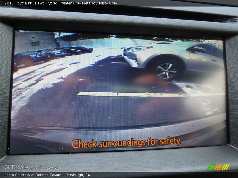 Winter Gray Metallic / Misty Gray 2015 Toyota Prius Two Hybrid