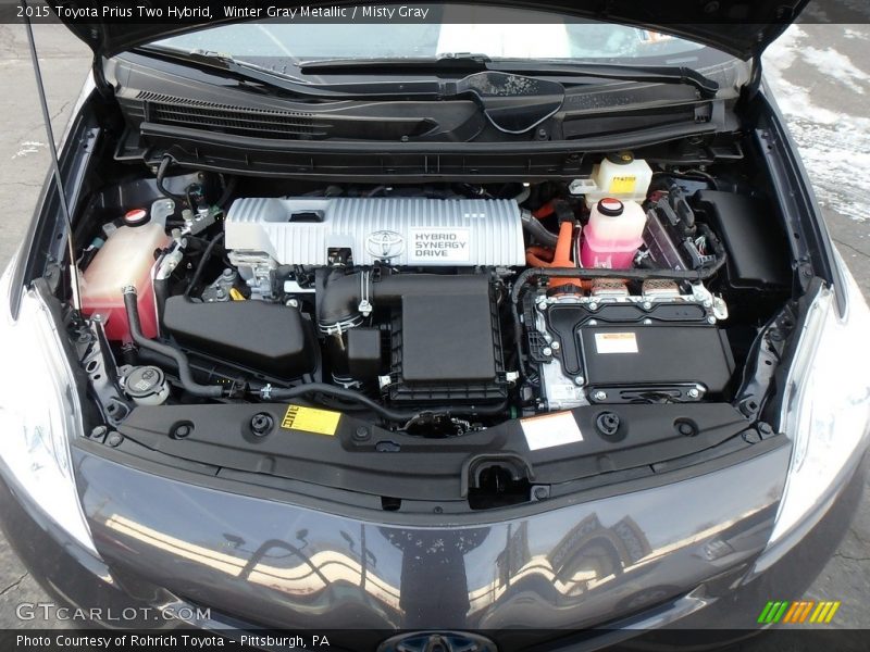 Winter Gray Metallic / Misty Gray 2015 Toyota Prius Two Hybrid