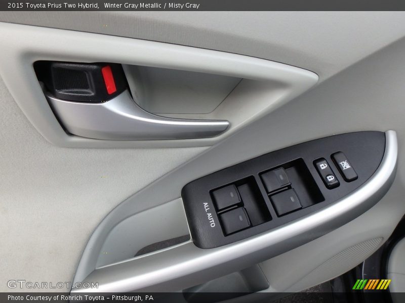 Winter Gray Metallic / Misty Gray 2015 Toyota Prius Two Hybrid
