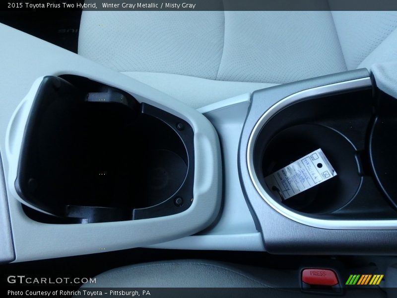 Winter Gray Metallic / Misty Gray 2015 Toyota Prius Two Hybrid
