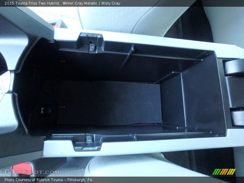 Winter Gray Metallic / Misty Gray 2015 Toyota Prius Two Hybrid