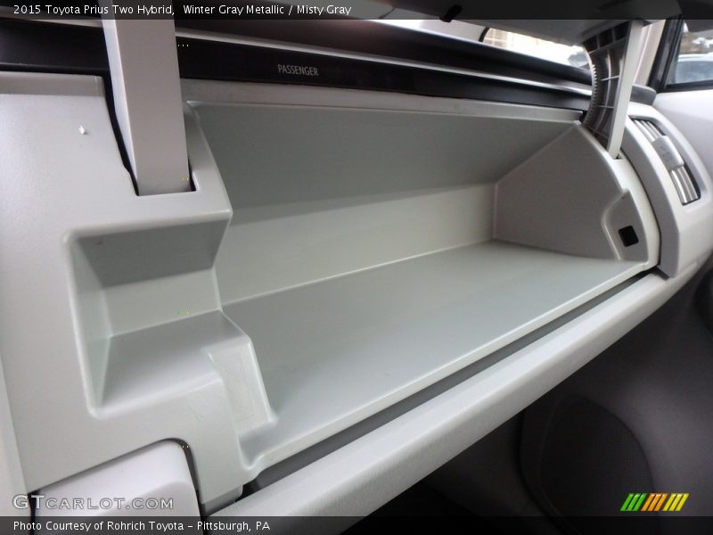 Winter Gray Metallic / Misty Gray 2015 Toyota Prius Two Hybrid