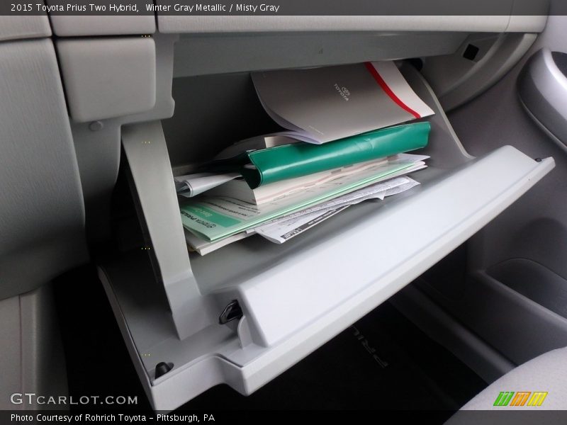 Winter Gray Metallic / Misty Gray 2015 Toyota Prius Two Hybrid