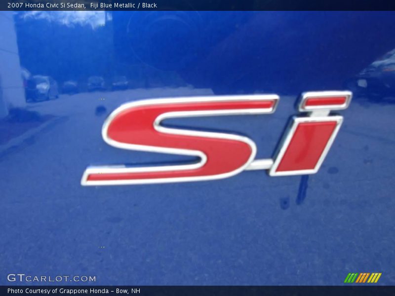 Fiji Blue Metallic / Black 2007 Honda Civic Si Sedan