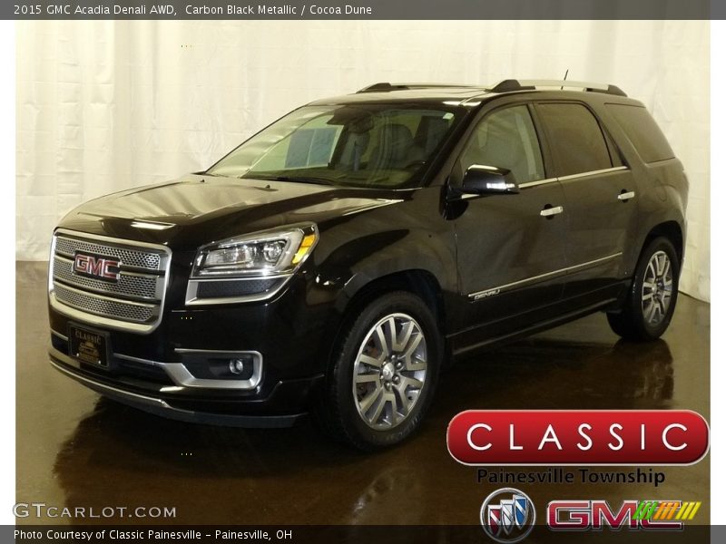 Carbon Black Metallic / Cocoa Dune 2015 GMC Acadia Denali AWD