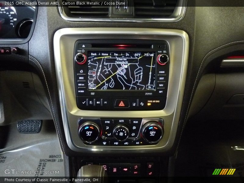 Carbon Black Metallic / Cocoa Dune 2015 GMC Acadia Denali AWD