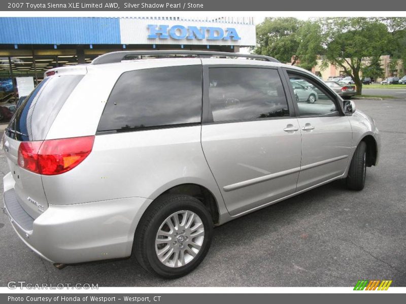 Silver Shadow Pearl / Stone 2007 Toyota Sienna XLE Limited AWD