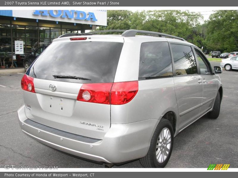 Silver Shadow Pearl / Stone 2007 Toyota Sienna XLE Limited AWD