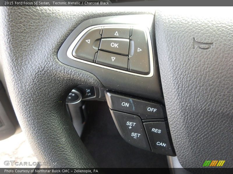 Tectonic Metallic / Charcoal Black 2015 Ford Focus SE Sedan