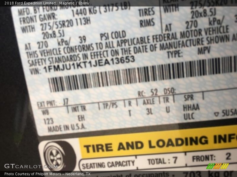 Magnetic / Ebony 2018 Ford Expedition Limited