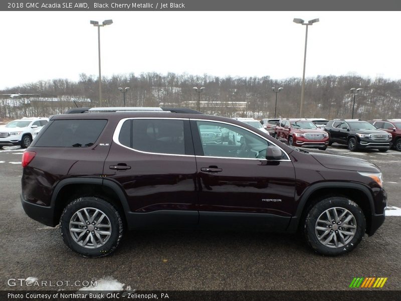 Black Cherry Metallic / Jet Black 2018 GMC Acadia SLE AWD