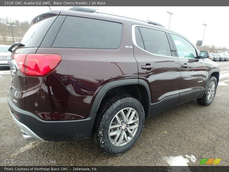 Black Cherry Metallic / Jet Black 2018 GMC Acadia SLE AWD