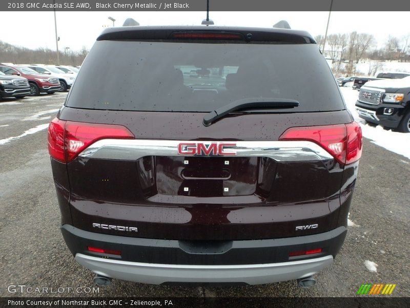 Black Cherry Metallic / Jet Black 2018 GMC Acadia SLE AWD