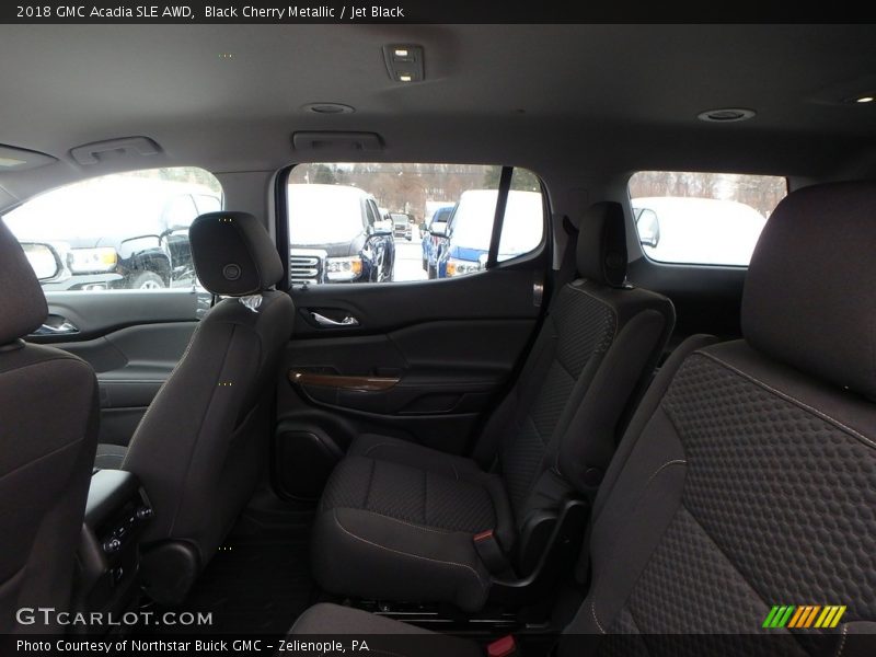 Black Cherry Metallic / Jet Black 2018 GMC Acadia SLE AWD
