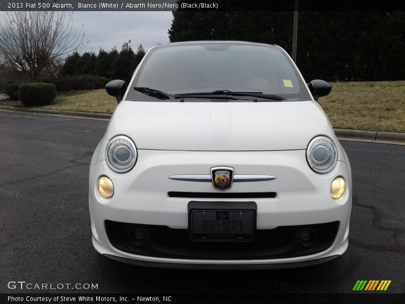 Bianco (White) / Abarth Nero/Nero (Black/Black) 2013 Fiat 500 Abarth