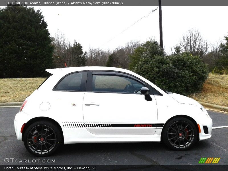 Bianco (White) / Abarth Nero/Nero (Black/Black) 2013 Fiat 500 Abarth