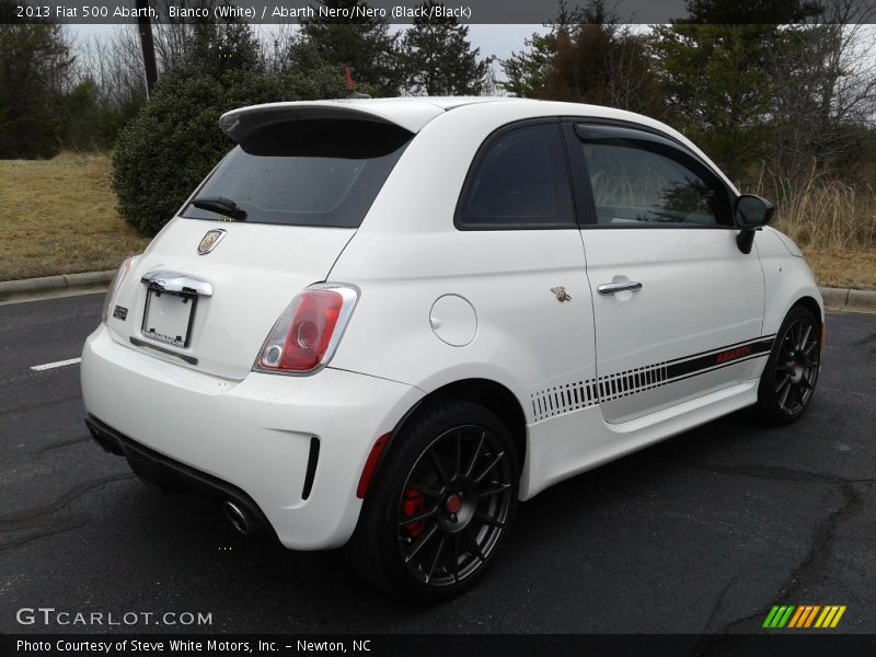 Bianco (White) / Abarth Nero/Nero (Black/Black) 2013 Fiat 500 Abarth