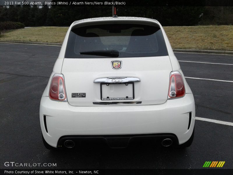 Bianco (White) / Abarth Nero/Nero (Black/Black) 2013 Fiat 500 Abarth