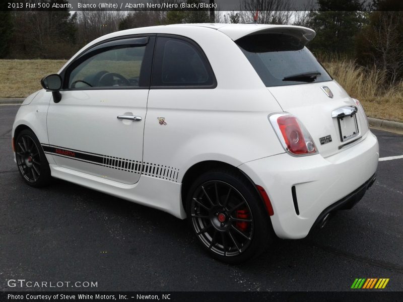 Bianco (White) / Abarth Nero/Nero (Black/Black) 2013 Fiat 500 Abarth
