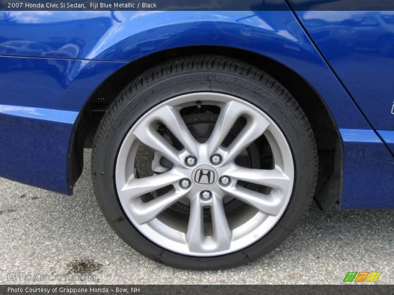 Fiji Blue Metallic / Black 2007 Honda Civic Si Sedan