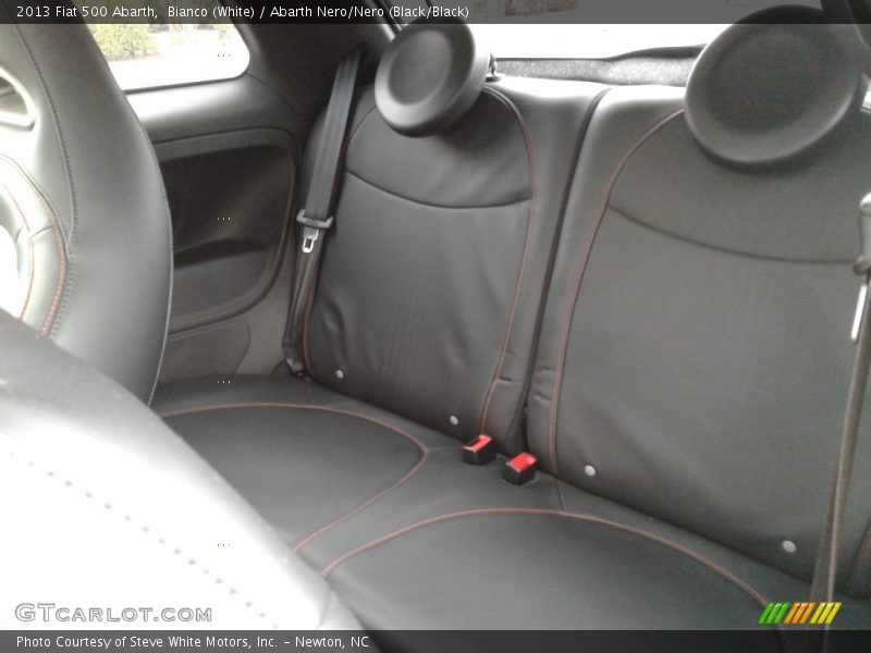 Bianco (White) / Abarth Nero/Nero (Black/Black) 2013 Fiat 500 Abarth