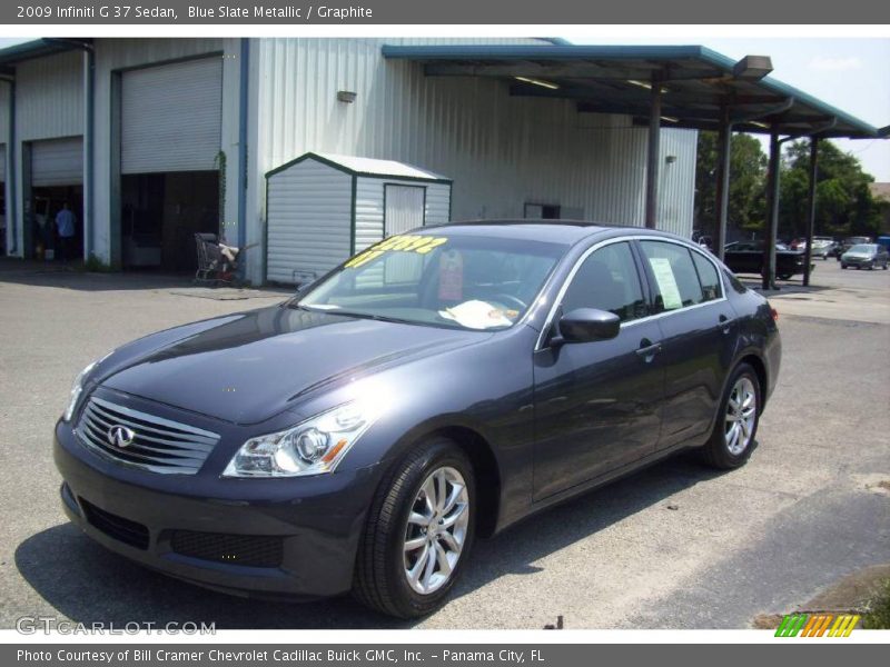 Blue Slate Metallic / Graphite 2009 Infiniti G 37 Sedan