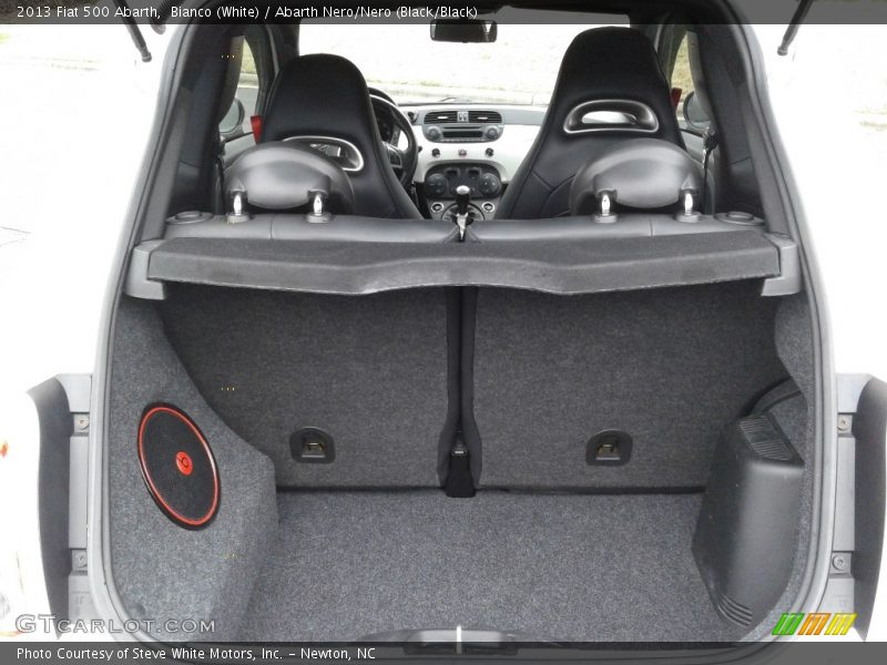 Bianco (White) / Abarth Nero/Nero (Black/Black) 2013 Fiat 500 Abarth
