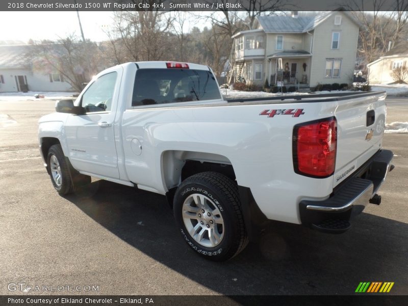 Summit White / Jet Black 2018 Chevrolet Silverado 1500 WT Regular Cab 4x4