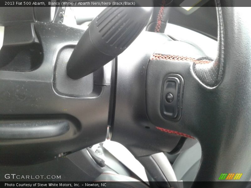 Bianco (White) / Abarth Nero/Nero (Black/Black) 2013 Fiat 500 Abarth