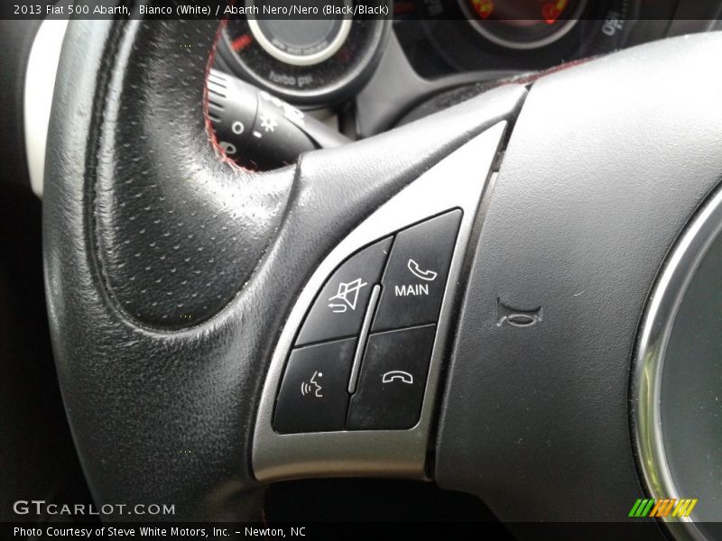 Bianco (White) / Abarth Nero/Nero (Black/Black) 2013 Fiat 500 Abarth