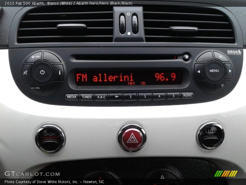 Bianco (White) / Abarth Nero/Nero (Black/Black) 2013 Fiat 500 Abarth