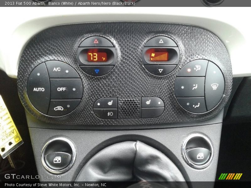 Bianco (White) / Abarth Nero/Nero (Black/Black) 2013 Fiat 500 Abarth