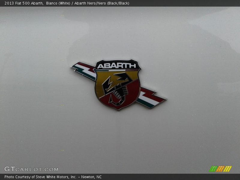 Bianco (White) / Abarth Nero/Nero (Black/Black) 2013 Fiat 500 Abarth