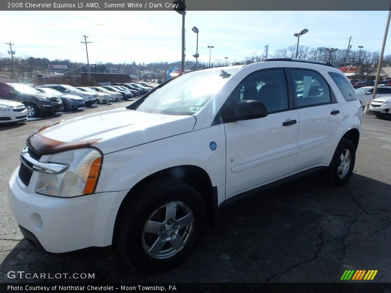 Summit White / Dark Gray 2008 Chevrolet Equinox LS AWD